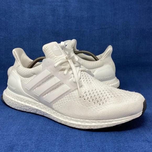 Adidas Ultra Boost 1.0 DNA Triple White HQ4202 Men’s Size 12 Used No Box WORN 1x - Picture 1 of 9